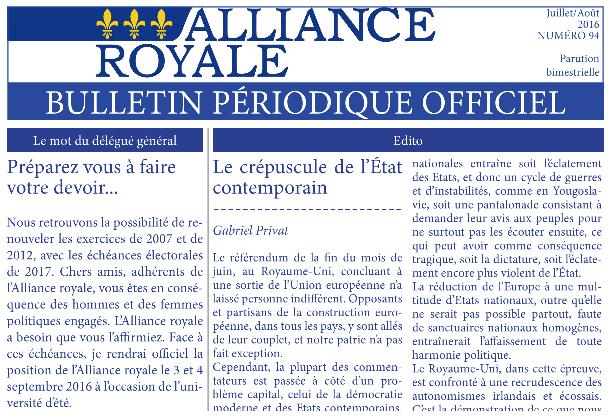 BPO Alliance Royale: Juillet-Aout