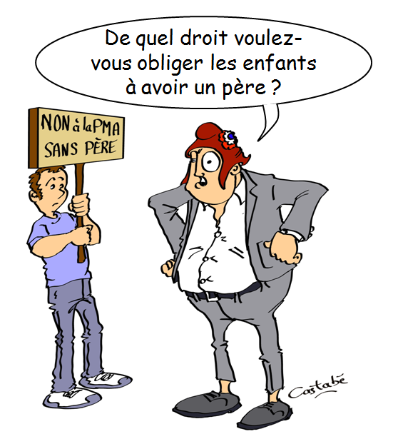 Manifestation du 6 octobre à Paris contre le projet de PMA sans père